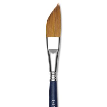 Open in modal - Escoda Chronos Brush - Short Handle, Dagger, Size 1/2", close-up