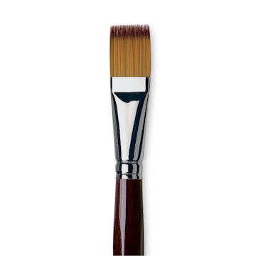 Open in modal - Da Vinci Vario Tip Synthetic Brush - 1381 Flat, Size 20, Short Handle, close-up