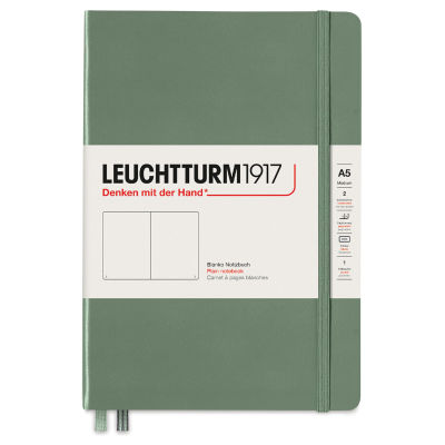 Leuchtturm1917 Blank Hardcover Notebook - Olive, 5-3/4" x 8-1/4"