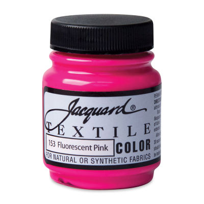 Jacquard Textile Color - Fluorescent Pink, 2.25 oz jar
