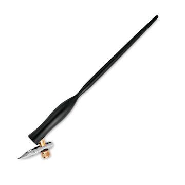 Open in modal - Tom's Studio Flourish Oblique Calligraphy Dip Pen - Black