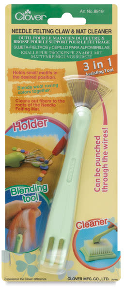 Needle Felting Claw and Mat Cleaner - Front of blister package