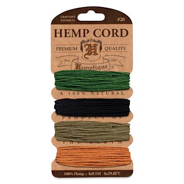 Open in modal - Hemptique Hemp Cord Card - Camo Colors, 120 ft, 10 lb