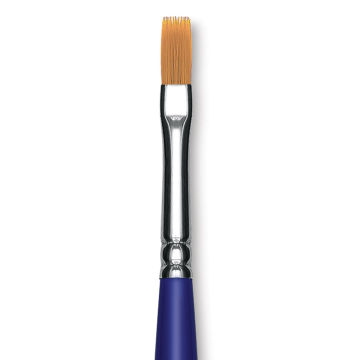 Blick Scholastic Golden Taklon Brush - Flat, Long Handle, Size 6