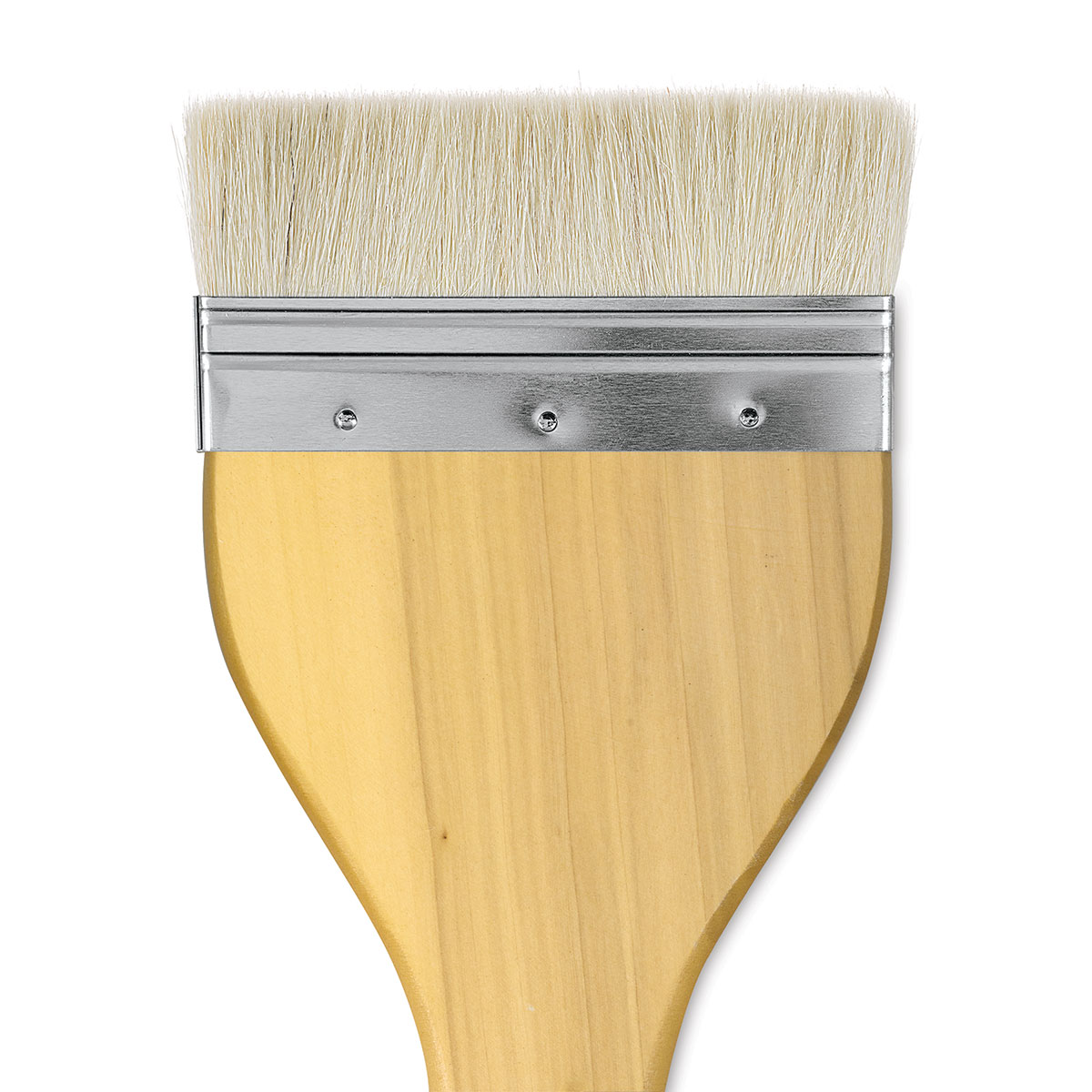 Flat Wash Hake Brush with Metal Ferrule