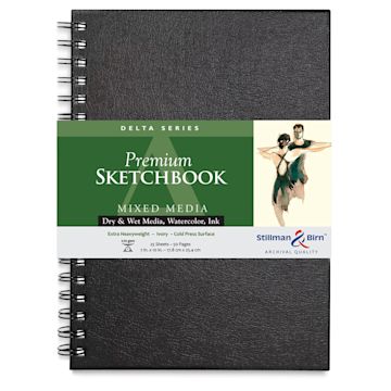 Open in modal - Stillman & Birn Delta Series Sketchbook - 10" x 7", Portrait, Wirebound