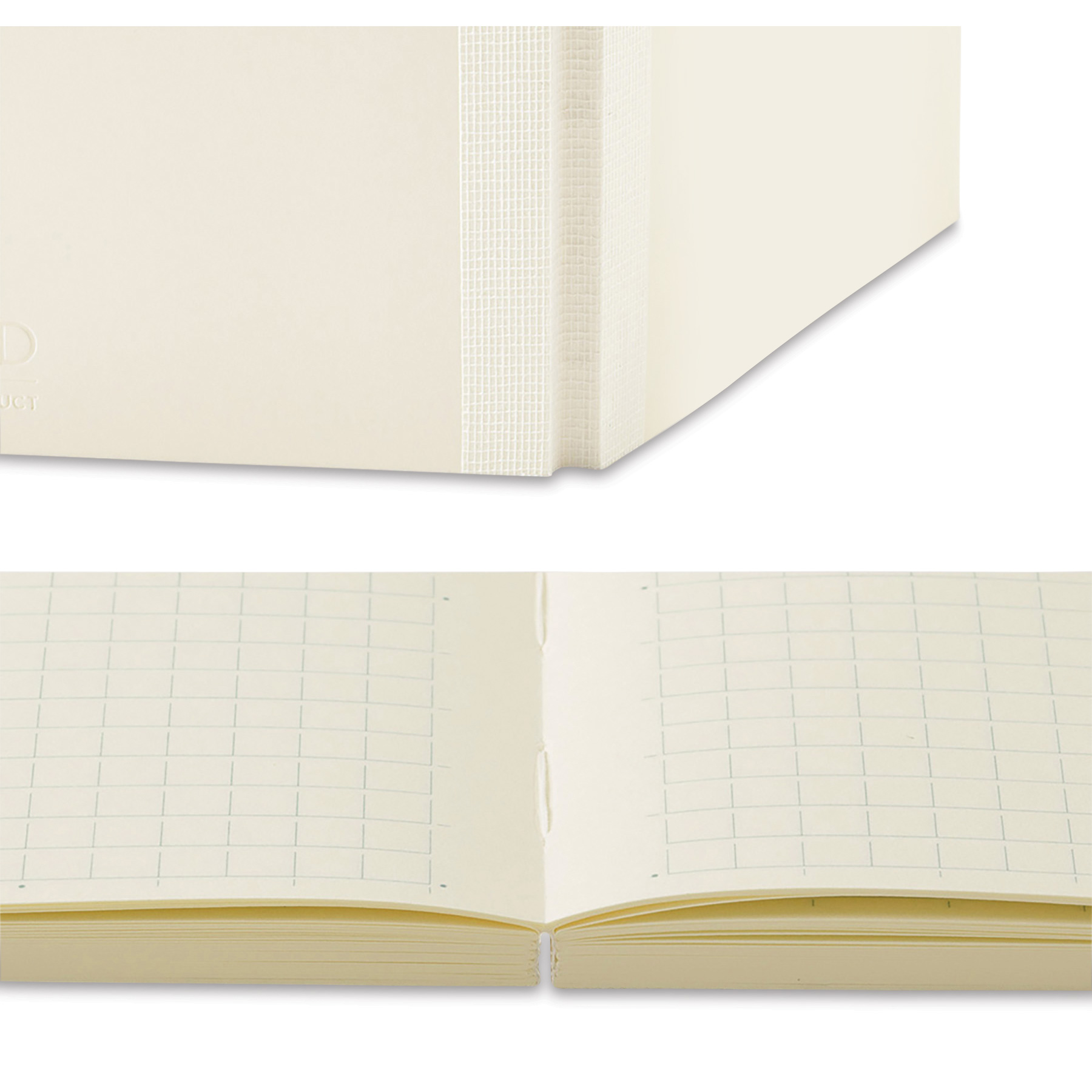 Midori MD Notebooks - A7, Grid, White | BLICK Art Materials
