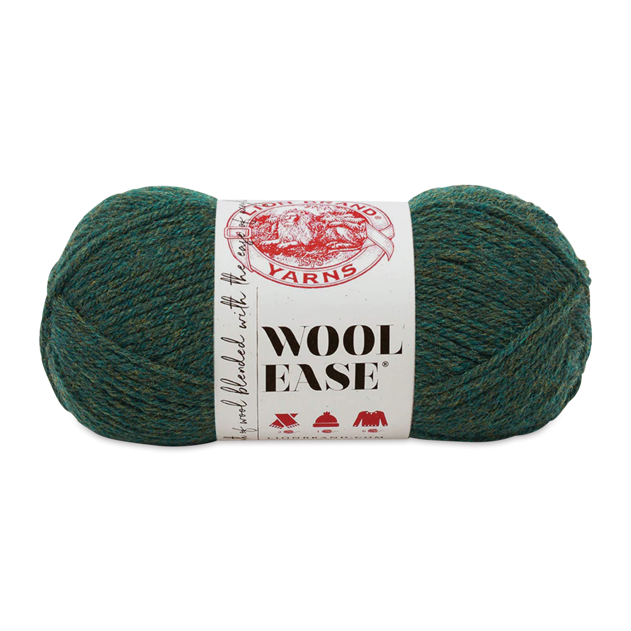 Lion Brand Wool-Ease Yarn - Forest Heather