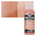FolkArt Multi-Surface Metallic Acrylic Paint - Rose Gold, 59 ml