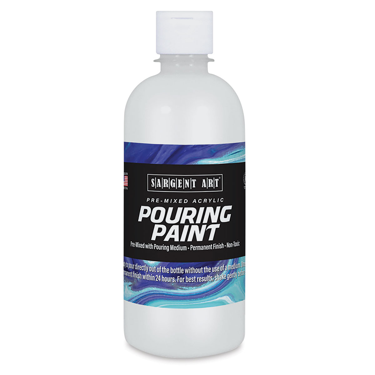 Sargent Art Pre-Mixed Acrylic Pouring Paint - Titanium White, 16 oz, Bottle