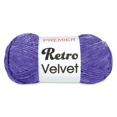 Premier Yarn Retro Velvet Yarn - 10 oz ball of Cobalt Retro Velvet yarn