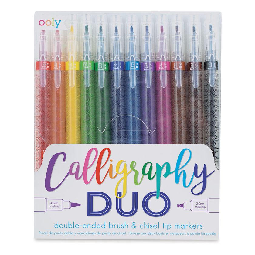 Ooly Calligraphy Duo Chisel and Brush Tip Markers BLICK Art Materials