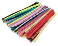 Pipe Cleaners, L: 45 cm, 6 mm, Assorted Colours, 200 pc