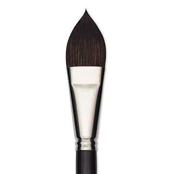 Open in modal - Escoda Último Synthetic Squirrel Brush - Flat Filbert, Size 1" (close-up)