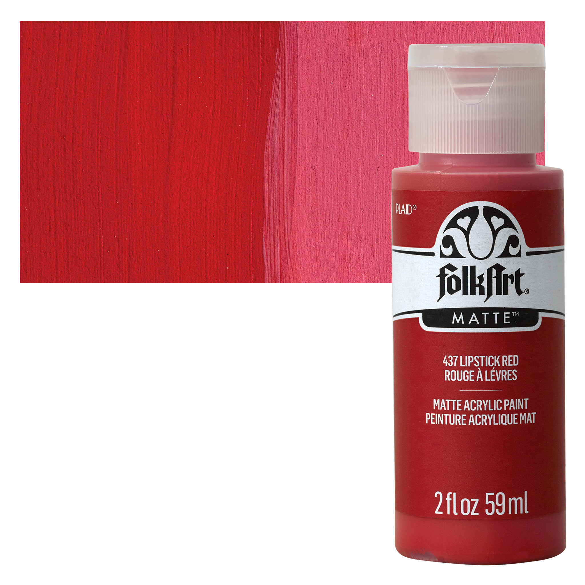 Shop Plaid FolkArt ® Acrylic Colors - Engine Red, 16 oz. - 6365 - 6365