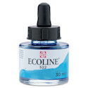 Ecoline Liquid Watercolor with Dropper - Turquoise Blue, jar