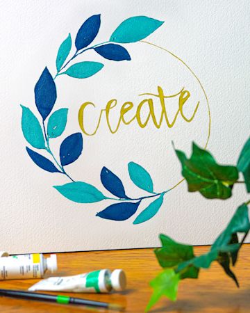 Open in modal - Watercolor Wreath