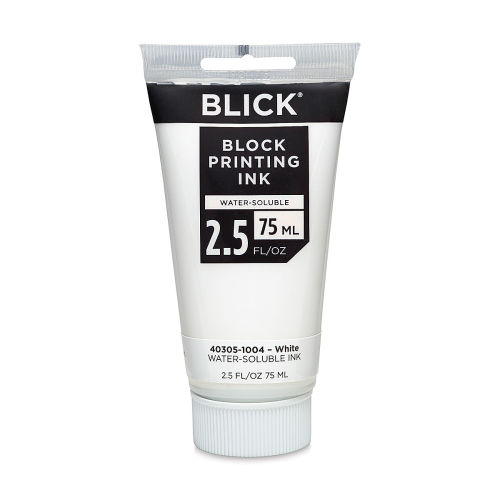 Blick Water-Soluble Block Printing Ink - Black, 2.5 oz Tube