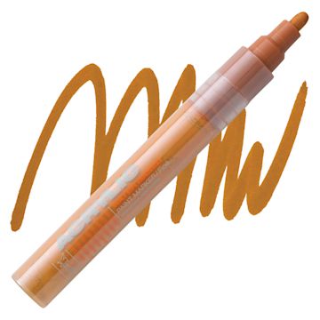Open in modal - Montana Acrylic Marker - 2 mm Tip, Shock Brown Light marker and swatch