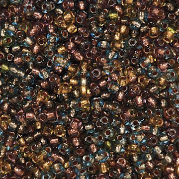 Open in modal - John Bead Czech Glass Seed Beads - Earth Tones, Color Lined, 10/0