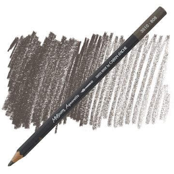 Open in modal - Caran D'Ache Museum Aquarelle Pencil - French Grey pencil and swatch