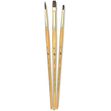 Open in modal - Princeton Real Value Brush Set - 9101, Synthetic Pony, Short Handle, Set of 3