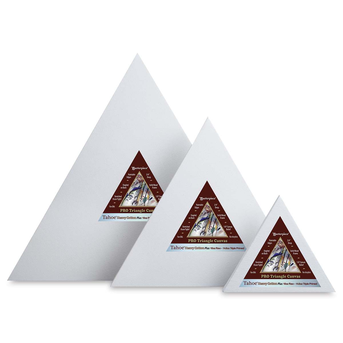 Shaped Canvas Prints, Triangle, Round