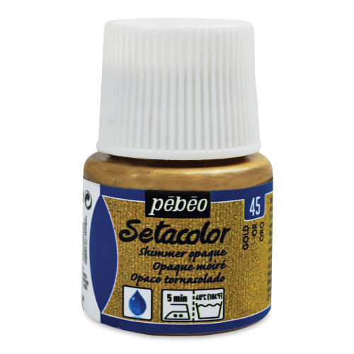 Pebeo Setacolor Fabric Paint - Gold, Light Fabric Glitter, 45 ml