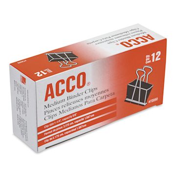 Open in modal - Acco Binder Clip - Medium, 1-1/4" - front of packaging