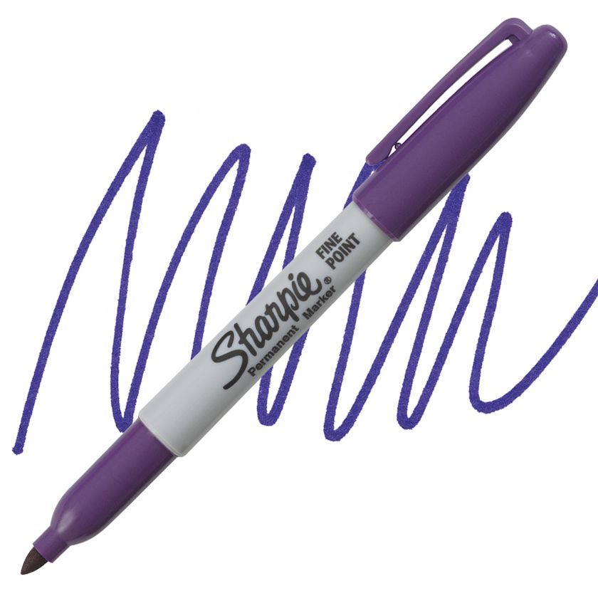 Sharpie Fine Point Permanent Marker Purple BLICK Art Materials