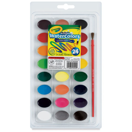 Crayola Big Paint Brushes, Watercolor Paints