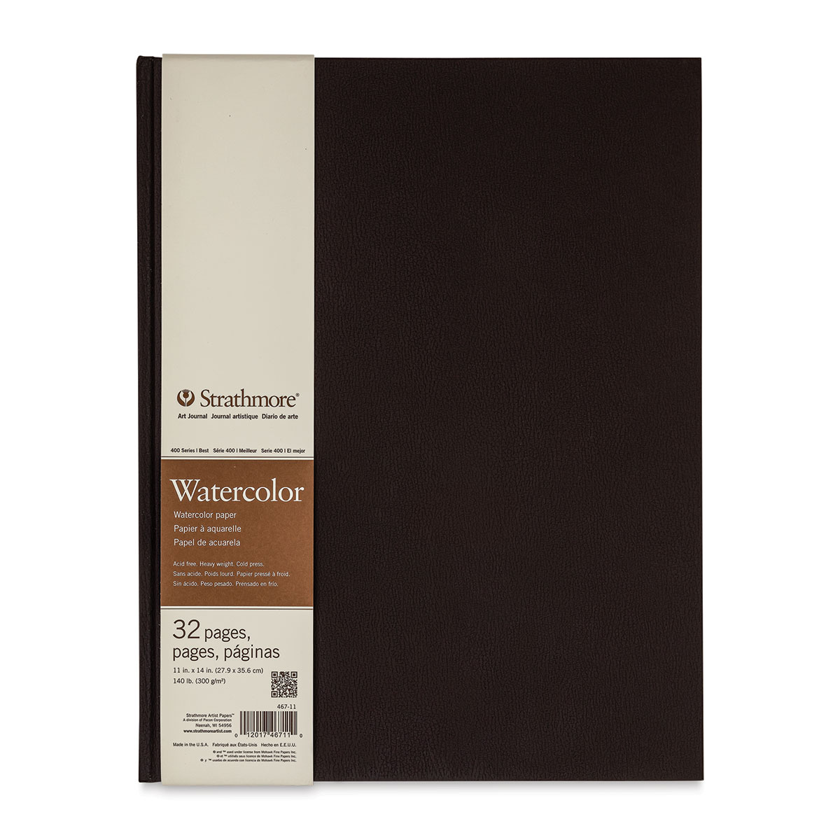 Strathmore 400 Series Visual Watercolor Journal, 90 LB 9x12 Cold Press,  Wire Bound, 34 Sheets