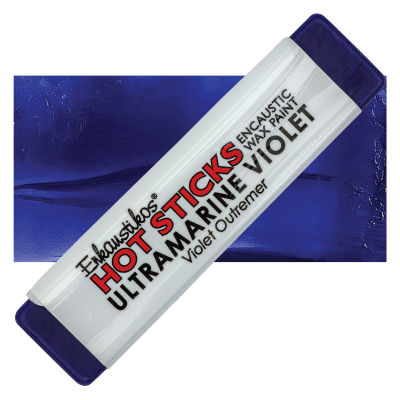 Enkaustikos Hot Sticks Encaustic Wax Paints - Ultramarine Violet, 13 ml stick