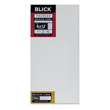 Open in modal - Blick Premier Belgian Linen - 6" x 12", Oil-Primed, 1-3/8" Profile