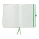 Lamy Softcover Notebook - Green, Dot-Grid-Rule, 8-1/4" x 5-3/4" (open to show paper)