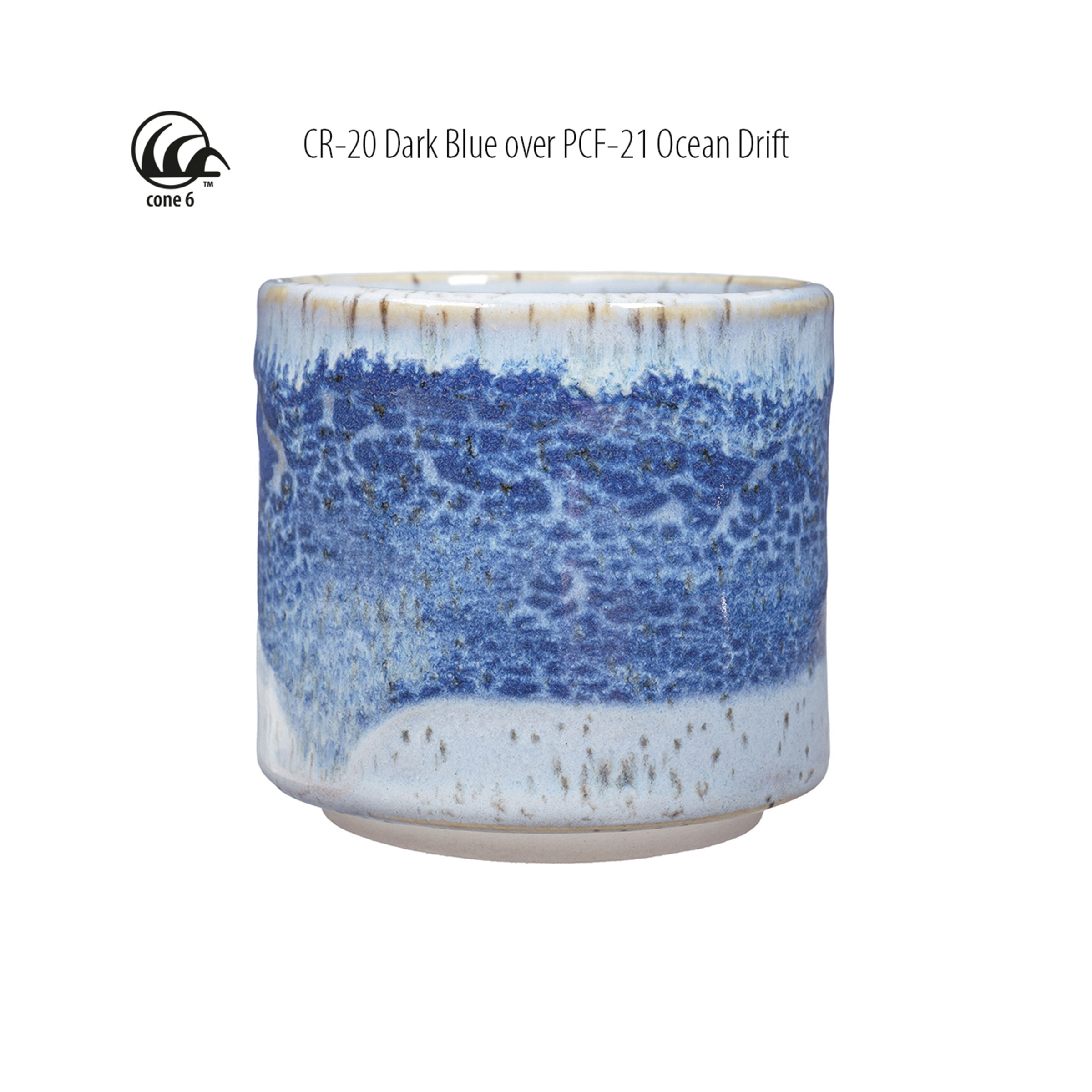 Amaco Crawls Glaze - CR-20 Dark Blue, Pint | BLICK Art Materials