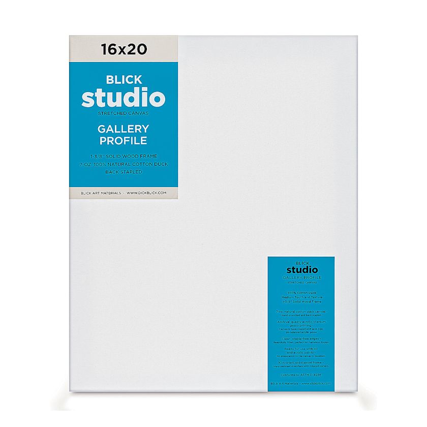 Blick Studio Stretched Cotton Canvas - Gallery Profile, 16