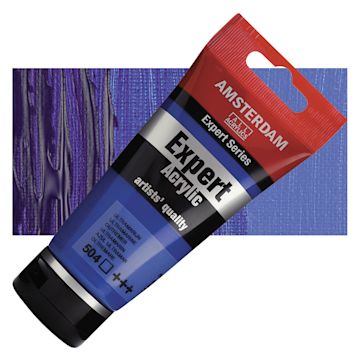 Open in modal - Amsterdam Expert Series Acrylic - Ultramarine, 75 ml tube and swatch