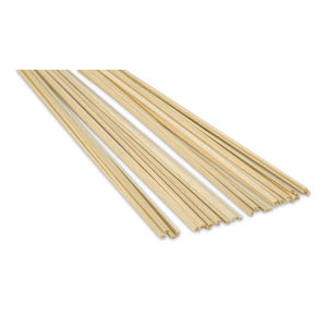 Bud Nosen Balsa Wood Sticks - 3/32" x 3/16" x 36", Pkg of 36 (view of the ends)