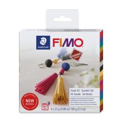 Staedtler Fimo Leather Effect Tassel Kit - Front of package