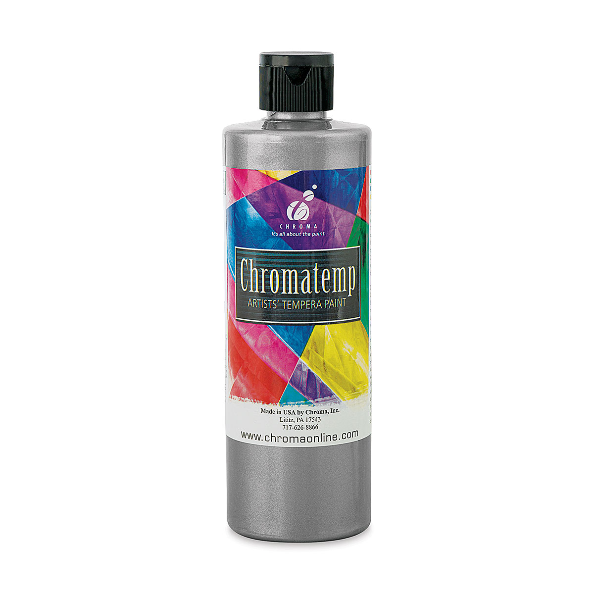 Chroma Chromatemp Artists' Tempera Paint - Pearlescent White, Pint