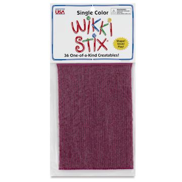 Open in modal - Wikki Stix - Pkg of 36, Purple, 6" - front of packaging