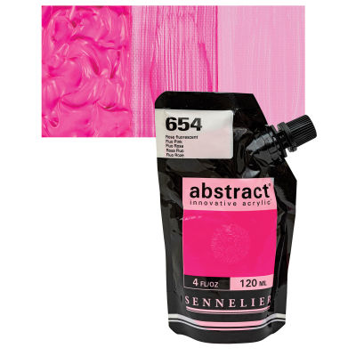 Sennelier Abstract Acrylic - Fluorsecent Pink, 120 ml pouch