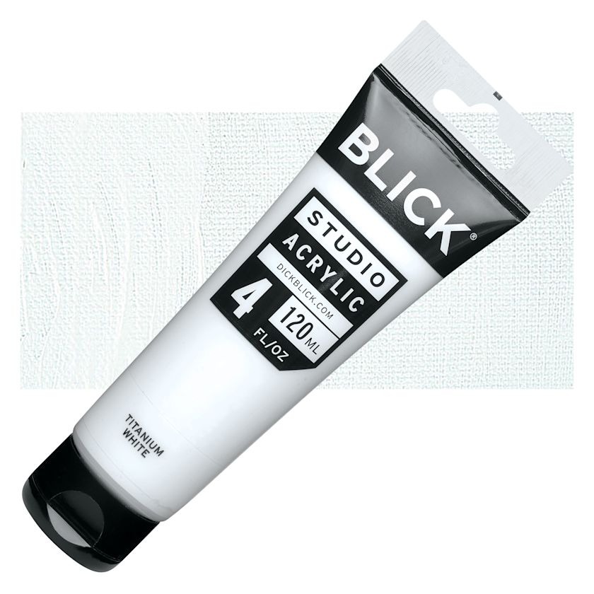 Blick Studio Acrylics Titanium White, 4 oz tube BLICK Art Materials