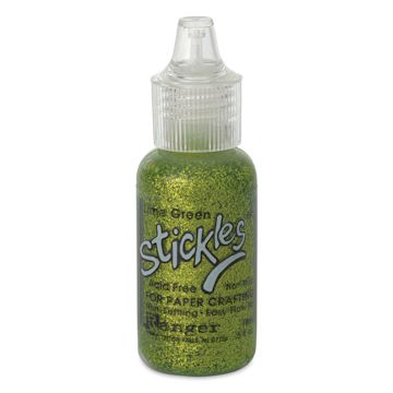 Open in modal - Ranger Stickles Glitter Glue - Lime Green, 1/2 oz - front