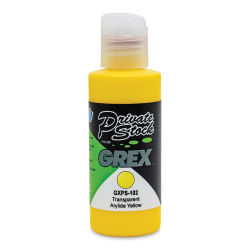 Grex Private Stock Airbrush Color - Transparent Arylide Yellow, 2 oz