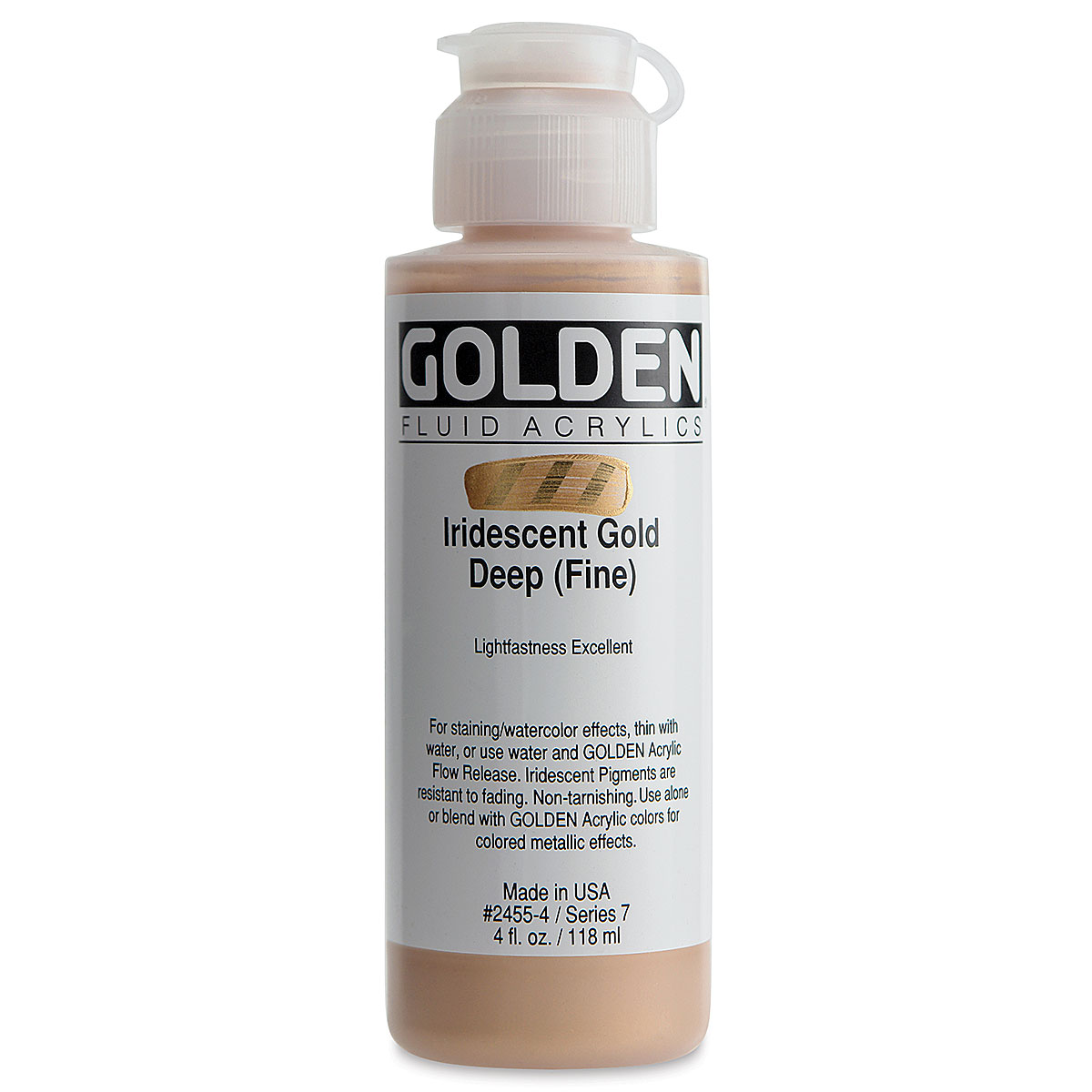 Golden Fluid Acrylics - Titanium White, 16 oz bottle