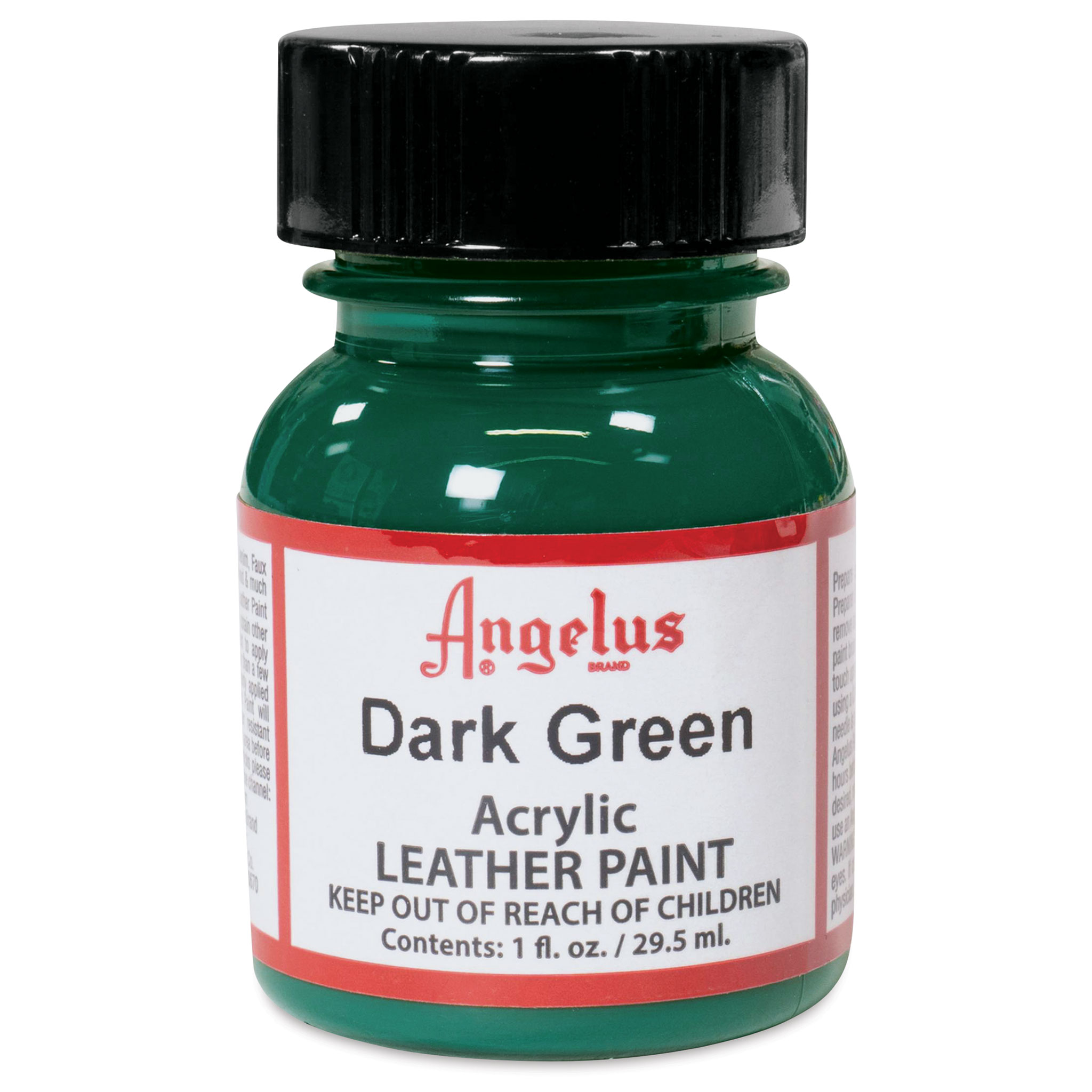 Angelus Acrylic Leather Paint - Dark Green, 1 oz