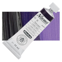 Schmincke Norma Professional Oil Paint - Violet Dark, 35 ml, Tube with Swatch