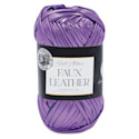 Lion Brand Yarn Haute Stitches Faux Leather Yarn - Purple Rain, 39 yds